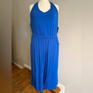 NWT Torrid Blue Super Soft Halter Jumpsuit - Torrid Size 3 (22-24, 3X)